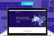 SEO Agency HTML Landing Page, a HTML Template by MotoCMS (Thumbnail 1 of 2)
