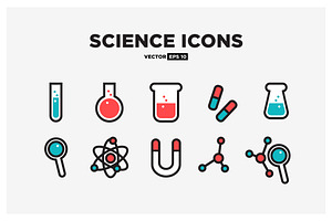Set of Science Icons