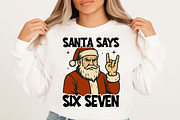 Funny Santa Says Six Seven Png, an Illustration by Libby Wishes (Thumbnail 3 of 8)
