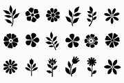 16 elegant black floral silhouettes, an Illustration by Amazin_art (Thumbnail 15 of 17)