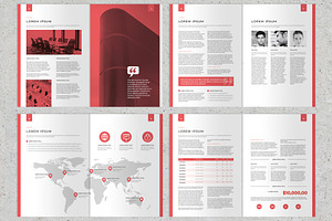 Red Business Proposal Layout