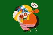 Coffee time, a Person Illustration by MoleskoStudio (Thumbnail 9 of 15)