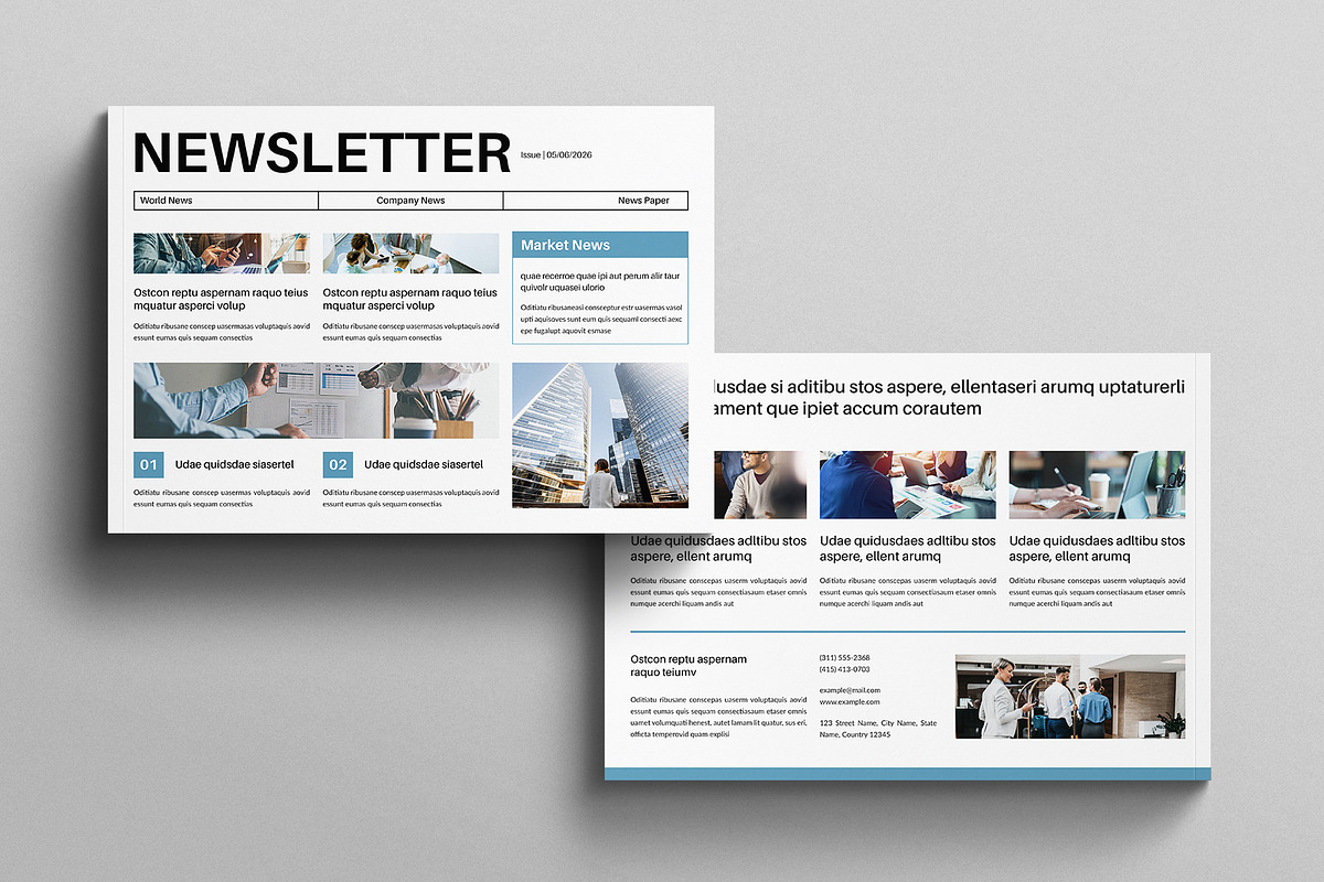 Newsletter Template, a Brochure Template by E-Type (Photo 7 of 7)