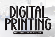 Digital Printing | Script Font, a Script Font by Scratchones (Thumbnail 1 of 8)
