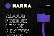 Narma, a Font by Aldo (Thumbnail 3 of 4)