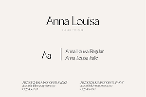 ANNA LOUISA - Modern Typeface