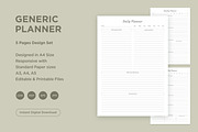 Generic Planning Pages Set V-18, a Stationery Template by shahsoft (Thumbnail 1 of 3)