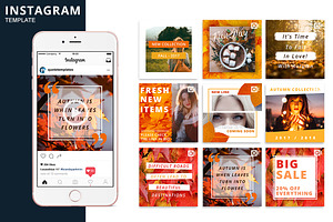 Autumn Instagram Animated Template, a Social Media Template by Brandspark Mini