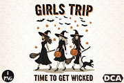 Halloween Fall Witch Girls Trip Autu, an Illustration by DreamCafeArt (Thumbnail 1 of 7)