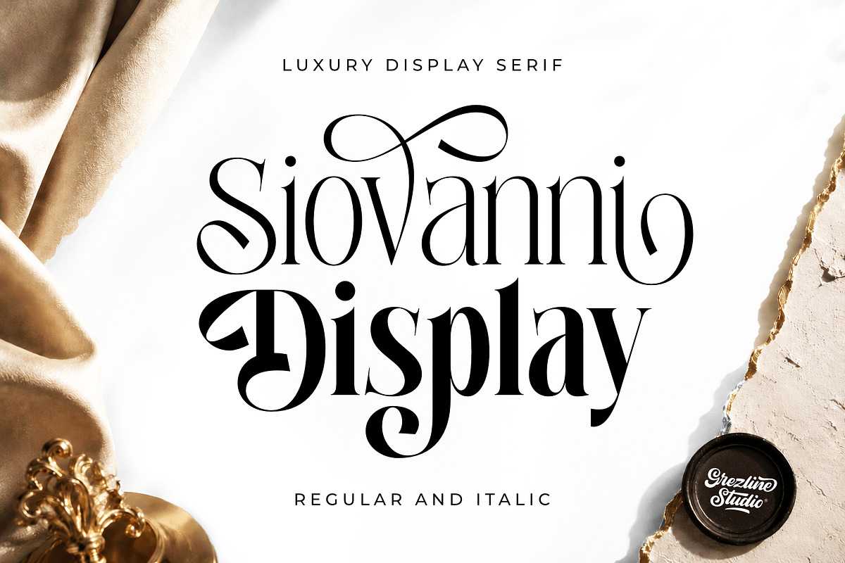 Siovanni – Luxury Display Serif, a Serif Font by Grezline Studio (Photo 1 of 11)