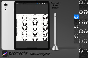 Headphones Set 1 Procreate Brush