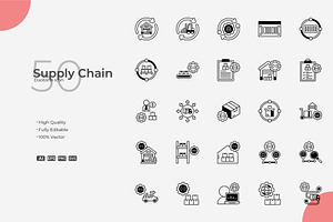 Supply Chain Duotone Icons, a Duotone Icon by Bloodline