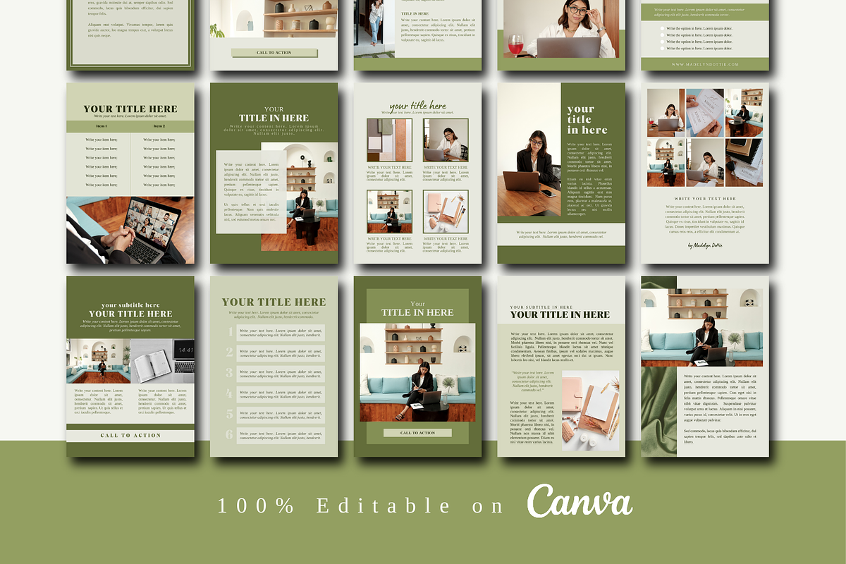 Ebook Template Design, a Magazine Template by The Little Lily Studio (Photo 3 of 5)