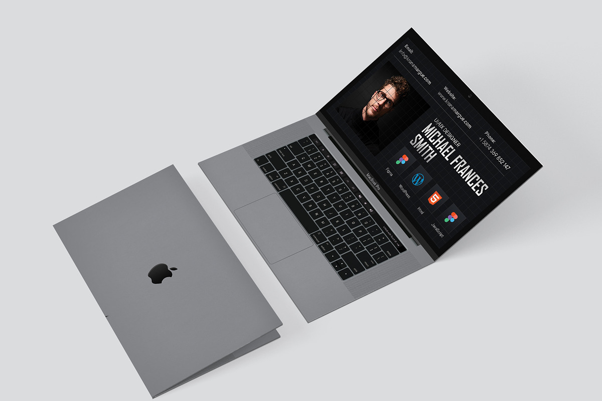 Laptop Business Card - Ux Designer, a Business Card Template by TheFeture (Photo 1 of 5)