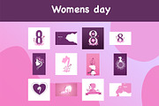 Women's day 8 march background, a Decorative Illustration by foxndeer (Thumbnail 1 of 4)