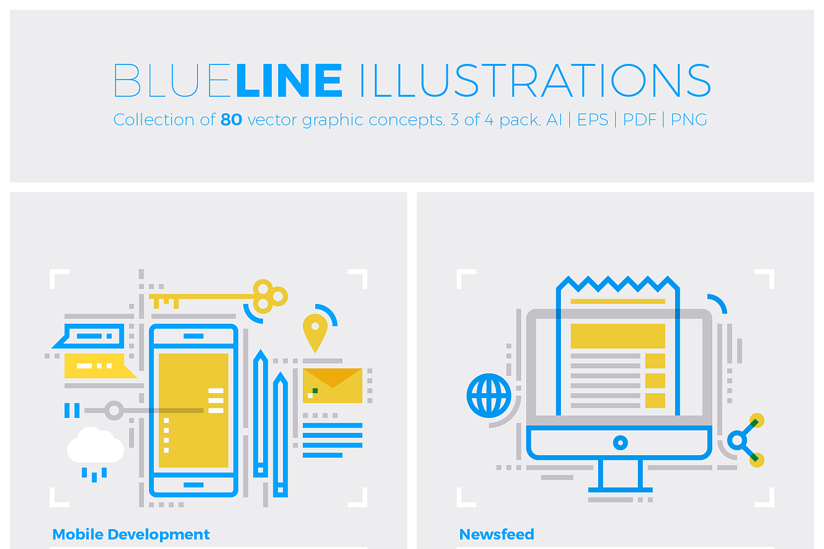 Blueline Illustrations Collection, an Outline Icon by Anatolii Babii (Photo 5 of 6)