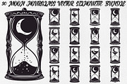 Moon Hourglass Design Bundle, an Illustration by jahid234 (Thumbnail 1 of 31)