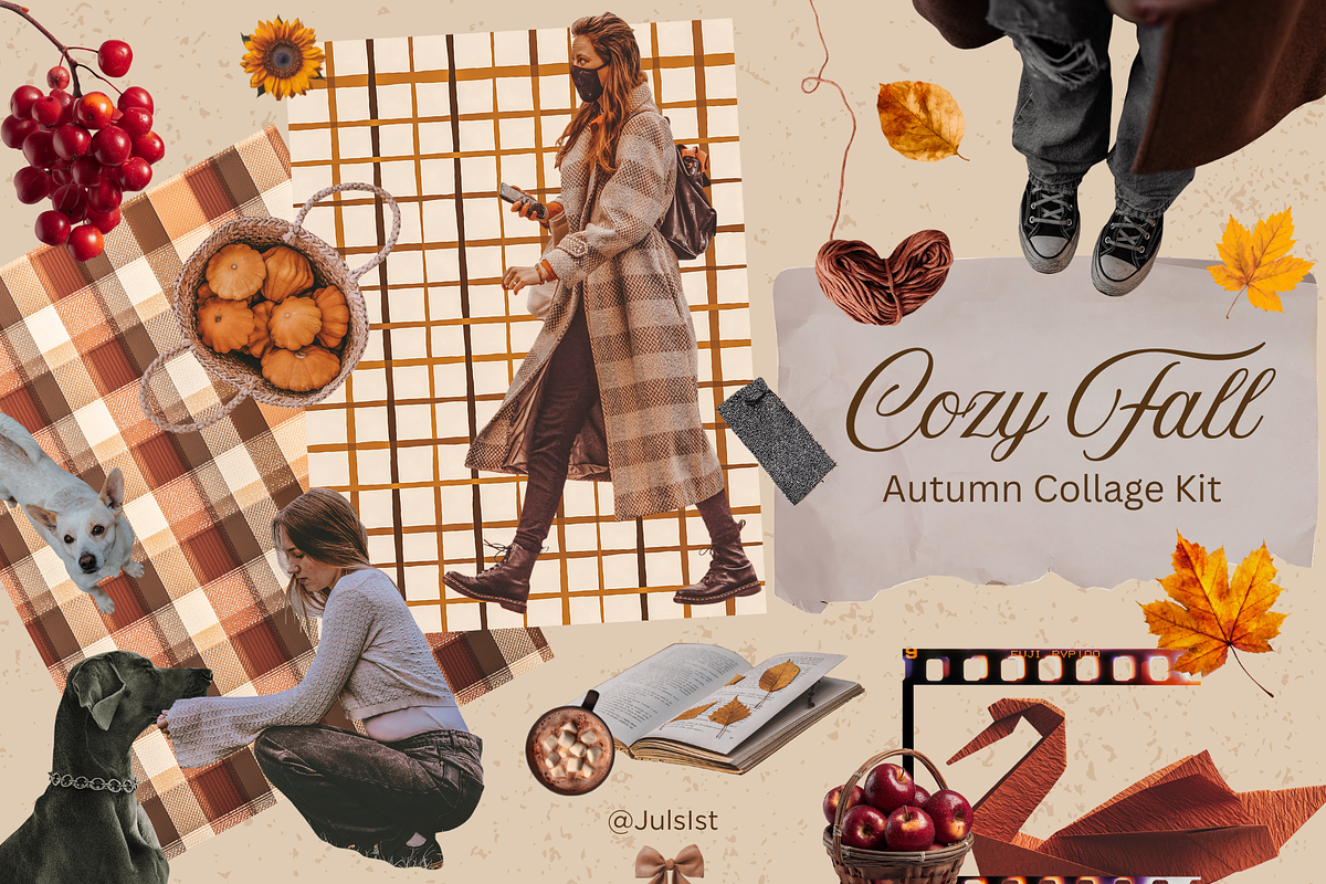 Autumn Collage Kit - Cozy Fall, an Object Graphic by JulsIst (Photo 1 of 8)