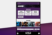 DJ & Disco Website Template, a Wix Template by Kitteeh (Thumbnail 8 of 21)