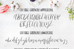 Cottage Gardens Script Font Duo