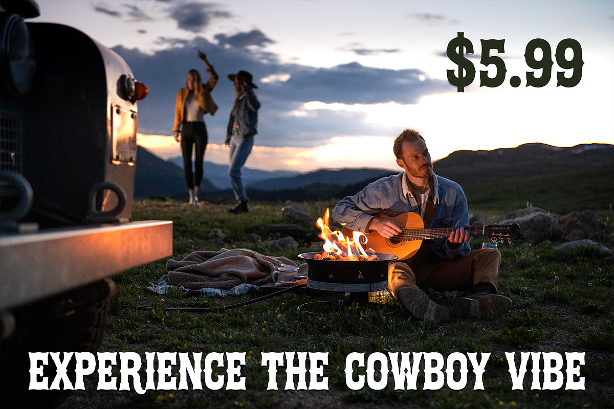 Bullet - Rustic Cowboy Serif, a Serif Font by OWPictures (Photo 7 of 10)
