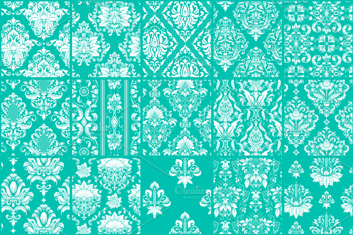56 Damask Pattern Tiles preview 4