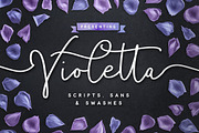 Violetta Font Pack, a Script Font by Sam Parrett (Thumbnail 1 of 8)