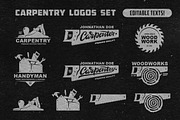 Carpentry Handyman Logos Set, an Illustration by Chelovector (Thumbnail 2 of 3)