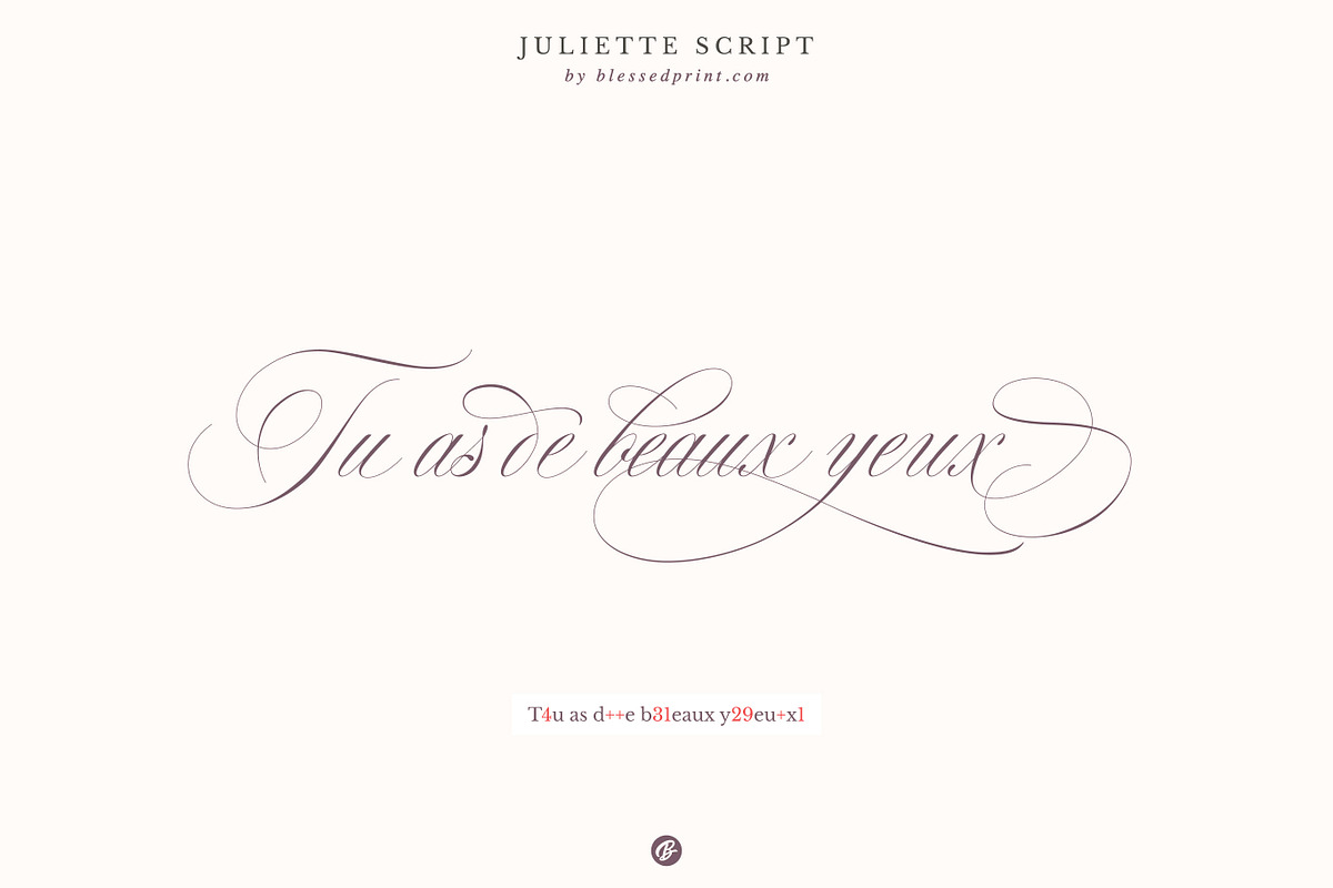 Juliette – Romantic Wedding Script, a Script Font by Blessed Print (Photo 22 of 34)