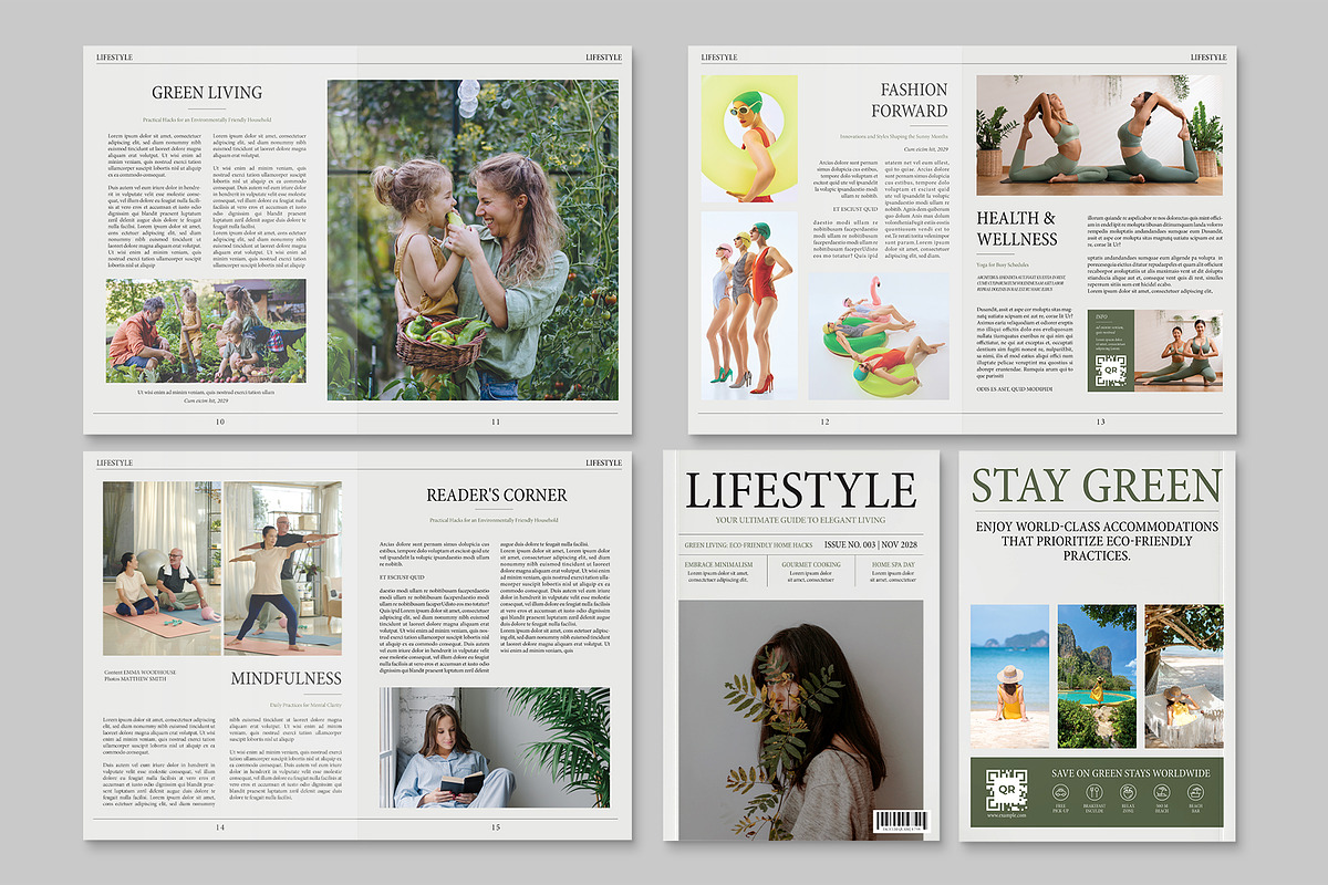 Lifestyle Magazine Template, a Magazine Template by BrandPacks (Photo 4 of 6)