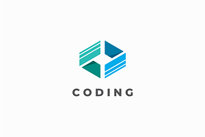 Coding Logo Template, a Branding & Logo Template by johnkent