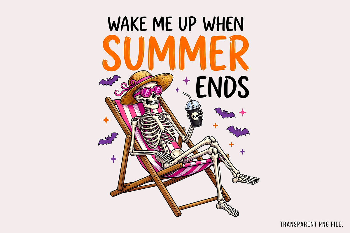 Wake Me Up when Summer Ends Png, an Object Illustration by Clipart Bloom (Photo 1 of 3)