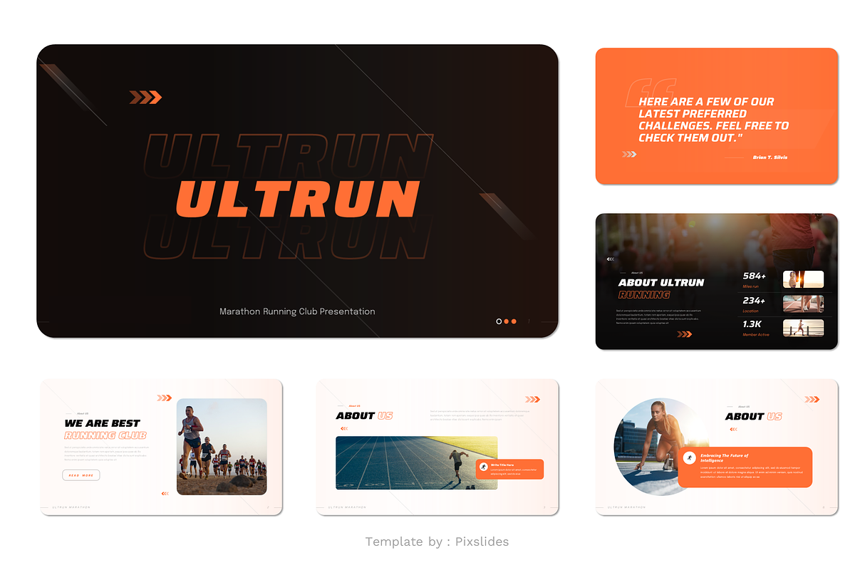 Marathon Running Club Keynote, a Presentation Template by Pixslides (Photo 2 of 6)