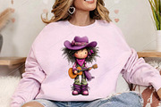 Whimsical Summer Western Girl Clipar, a Seasonal Illustration by Canvas Craft (Thumbnail 4 of 7)