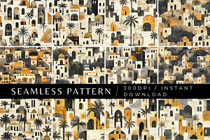 12 Ancient Jaipur Seamless Patterns