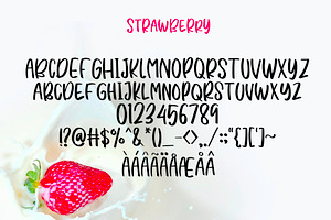 Strawberry - Handwritten Font