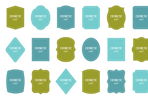 Labels: 18 shapes, different colors