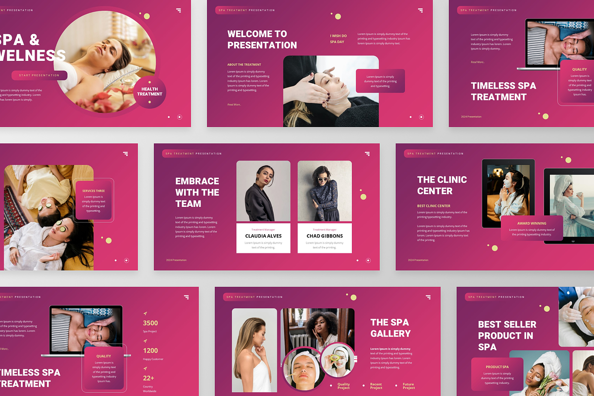 Spa Treatment PowerPoint Template, a Presentation Template by GraphauseProject (Photo 4 of 6)