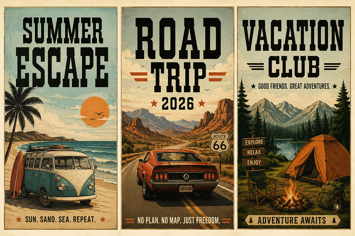 Vacation, a Serif Font by Wow Magic (Photo 4 of 9)
