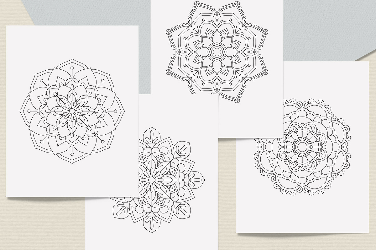 Easy Mandala Coloring Book, a Graphic by MISTstudioDesign (Photo 3 of 8)