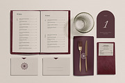 Restaurant Branding Mockup Kit, a Books & Magazine Mockup by Catkie - Digital Art (Thumbnail 8 of 8)