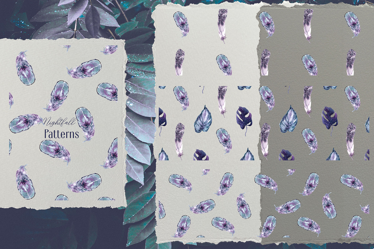 Nightfall Tropics Watercolor Set, an Illustration by Cat In Colour (Photo 10 of 11)