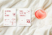 Romantic aesthetic wedding templates, a Stationery Template by Roomoftemplates (Thumbnail 2 of 6)