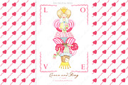 Valentines Day King Queen Cards DIY, a Graphic by LABFcreations (Thumbnail 1 of 4)