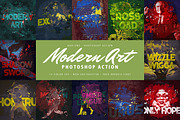 Modern Art Photoshop Action, an Action Add-On by AndriyFM (Thumbnail 1 of 20)