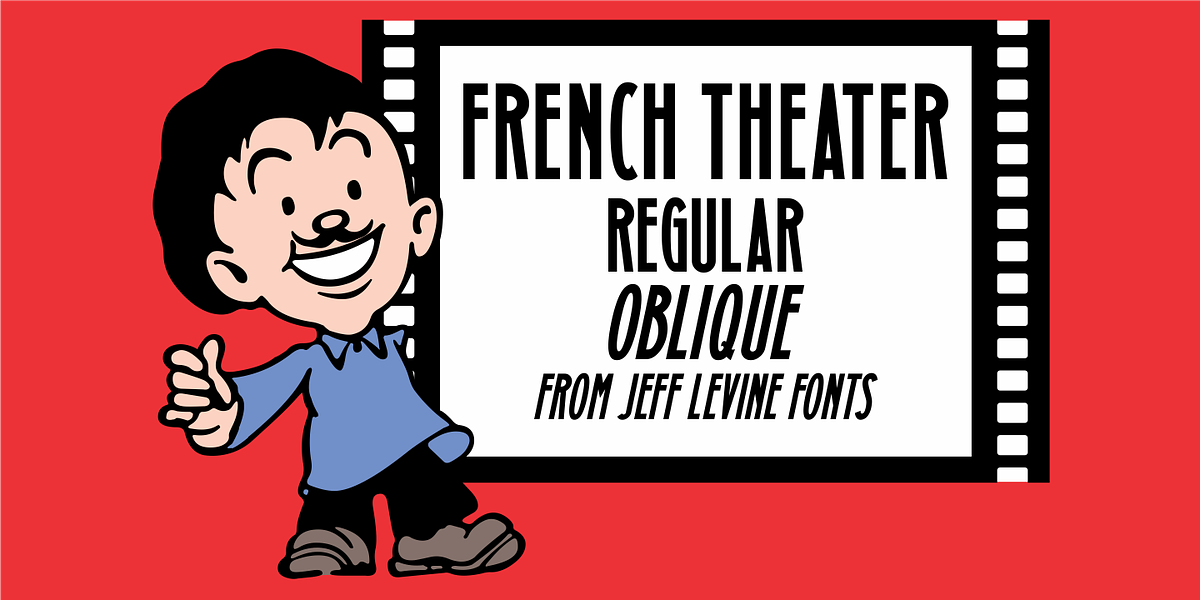 French Theater JNL, a Font by Jeff Levine Fonts (Photo 1 of 5)