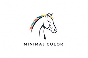 Minimal Color Horse, a Branding & Logo Template by Logocreative (Thumbnail 1 of 2)