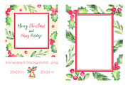 Watercolor Christmas set, Holiday, a Decorative Illustration by Vivitta (Thumbnail 7 of 8)
