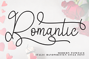 Romantic | Script Font, a Handwritten Font by Scratchones (Thumbnail 1 of 8)