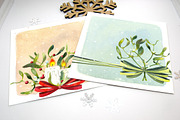 Mistletoe - watercolor illustrations, a Decorative Illustration by Color and Decor (Thumbnail 4 of 6)